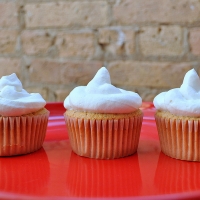 Chai Cupcakes with Lemongrass-Mint Whipped Cream